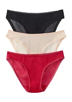 Mesh Bikini Underwear - 3-Pack