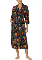 Printed Woven Maxi Robe