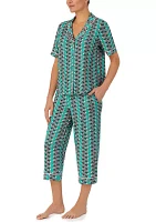 2 Piece Printed Knit Pajama Set