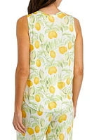 Lemon Print Sleep Tank