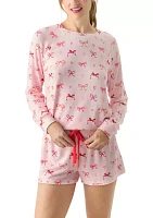 Peachy Printed Short Pajama Set