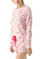 Peachy Printed Short Pajama Set