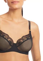 Paisley-Embroidered Bra