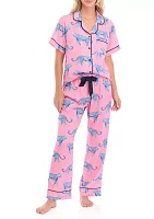 Cosmic Cheetah 2 Piece Pajama Set