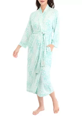 Cozy Knit Printed Robe