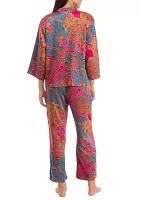 Satin Printed Pajama Set