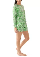Annie Short Printed Pajama Set