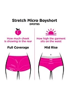 Everyday Luxe Stretch Micro Boyshort, 3-Pack