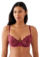 Embroidered Underwire Balconette Bra