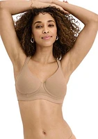 Cooling Cotton Blend Wirefree Full Coverage Bra