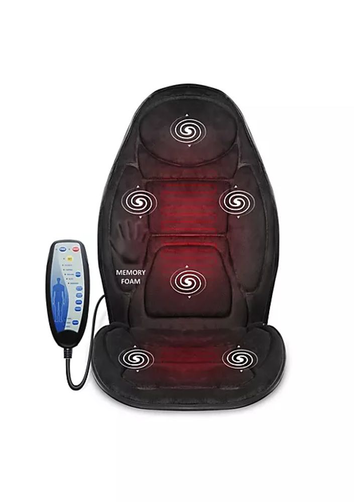 Snailax Shiatsu Massage Seat Cushion - 2D/3D 2-in-1 Modes Back Massager with Heat - 269