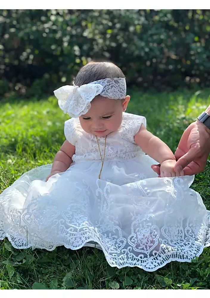 Kate Spade Blue Stripe Sleeveless Bow Dress Baby Girls Size 12 months
