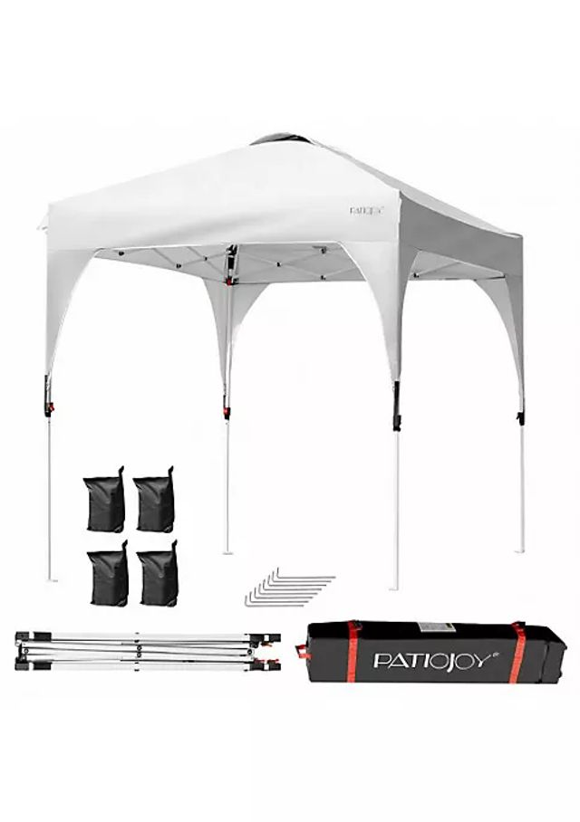 Outsunny 10' X 10' Pop Up Canopy Party Tent With Center Lift Hook