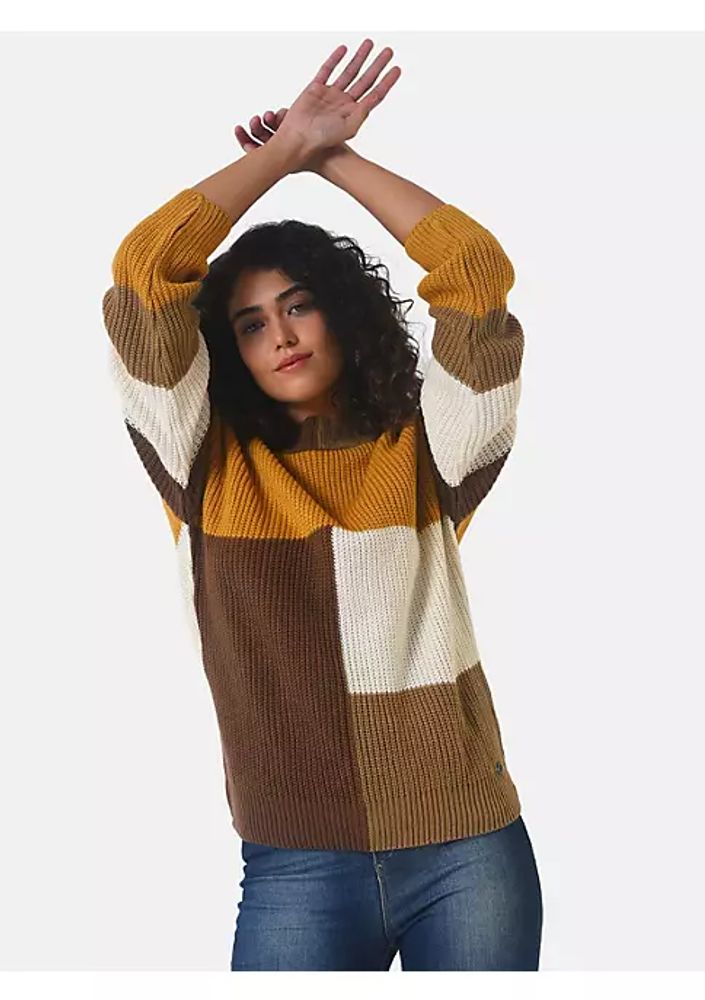 Belk Women Colorblock Casual Sweater | The Summit