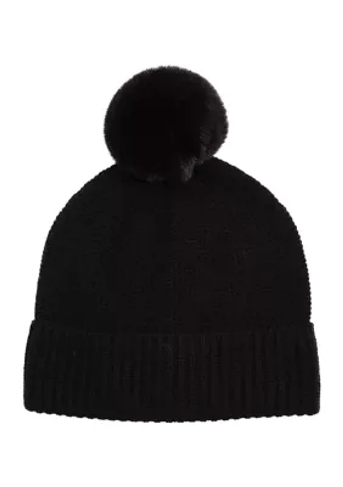 Wool and Cashmere Honeycomb Beanie