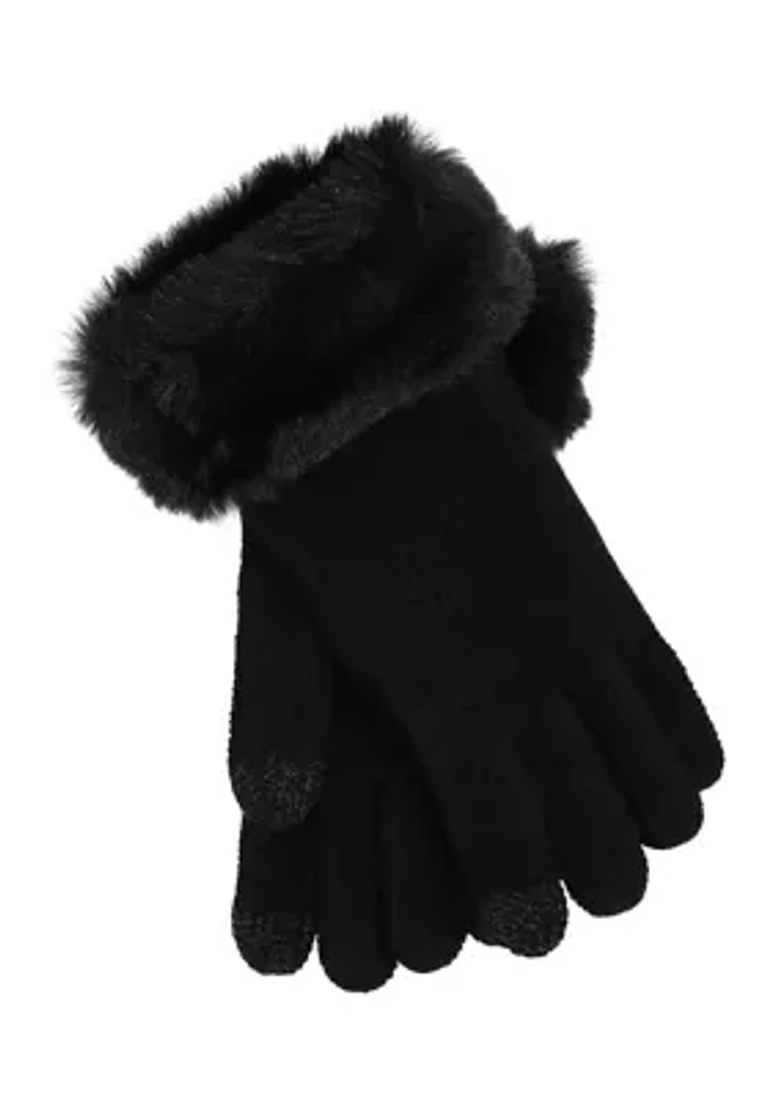 Wool and Cashmere Honeycomb Gloves