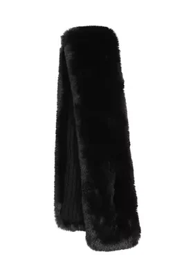 Faux Fur Pull Through Scarf