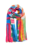 Mosaic Stripe Wrap Scarf