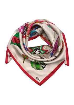 Deck the Halls Silk Square Scarf