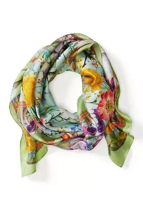 Spring Bounty Square Scarf 