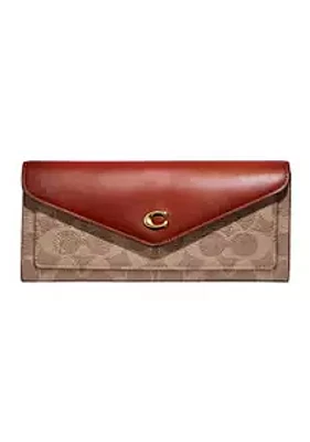 COACH  Colorblock Coated Canvas Signature Wyn Soft Wallet