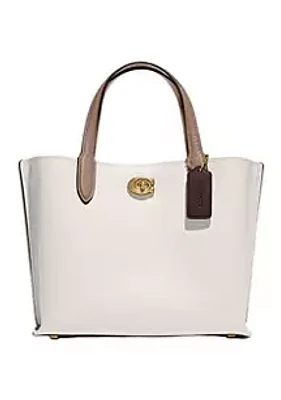 COACH Willow Tote 24 Color Block