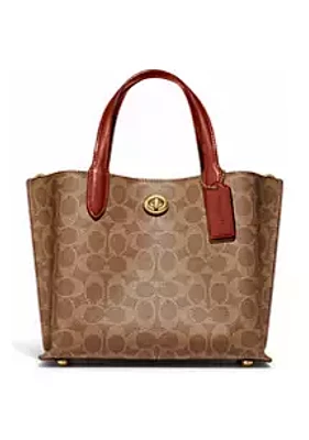 COACH Willow Tote in Signature Canvas