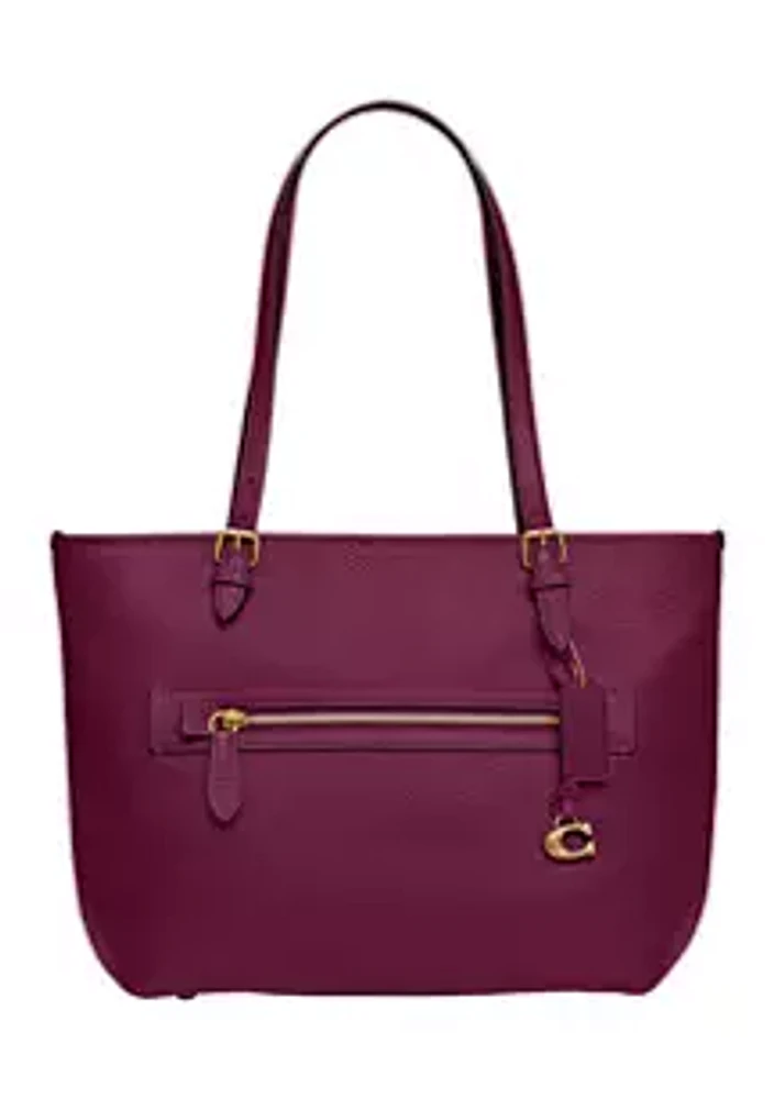 COACH Polished Pebble Leather Taylor Tote Bag
