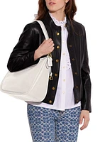 Soft Pebble Leather Cary Shoulder Bag