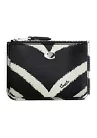 COACH Mini Skinny ID Case with Zebra Print