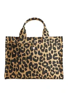 Leopard Print Cargo Tote