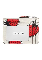 Mini Skinny ID Case With Strawberry Print