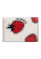 Essential Mini Trifold Wallet with Strawberry Print