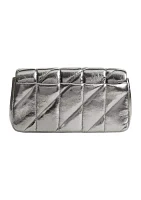 Quilted Metallic Tabby Wristlet