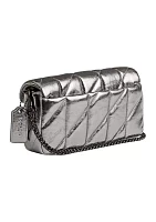 Quilted Metallic Tabby Wristlet