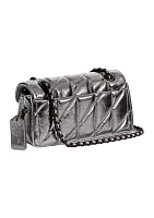 Quilted Metallic Tabby Shoulder Bag with Chain