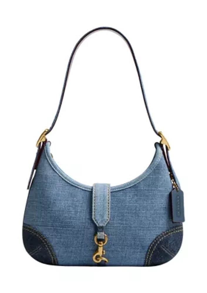 Hamptons Hobo Bag Crystal Signature Jacquard