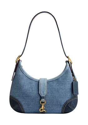 Hamptons Hobo Bag Crystal Signature Jacquard