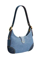 Hamptons Hobo Bag Crystal Signature Jacquard