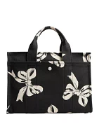 Cargo Tote Bag with Bow Print