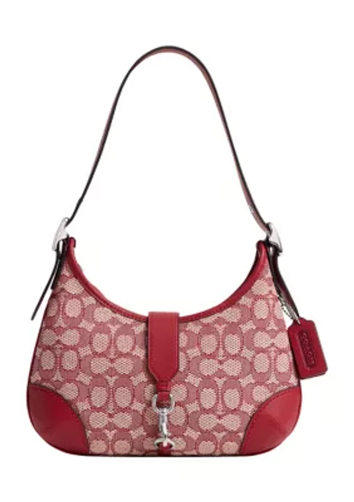 Hamptons Hobo Bag in Signature Textile Jacquard 