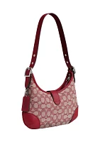 Hamptons Hobo Bag in Signature Textile Jacquard 