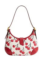 Hamptons Hobo Bag with Cherry Print