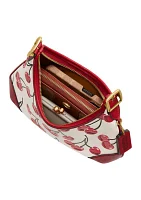 Hamptons Hobo Bag with Cherry Print