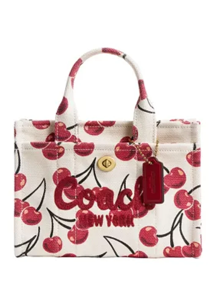 Cargo Tote Bag 20 with Cherry Print