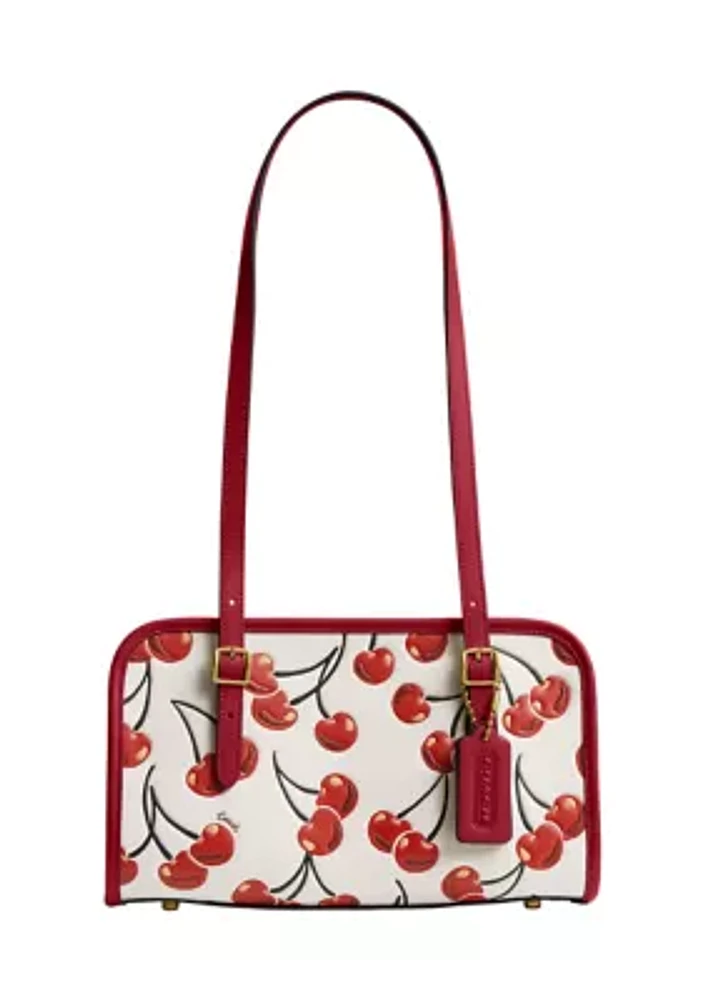 Swing Zip Bag with Cherry Print