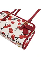 Swing Zip Bag with Cherry Print