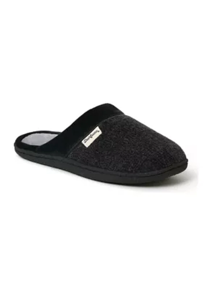 Samantha Chenille Closed Toe Scuff Slippers