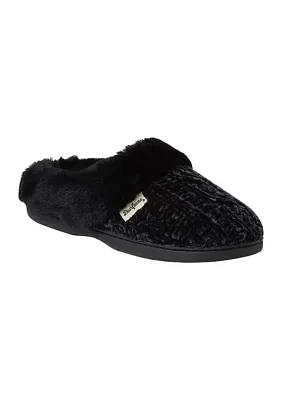 Claire Cable Knit Chenille Clogs