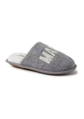 Mama Bear Teddy Scuff Slippers